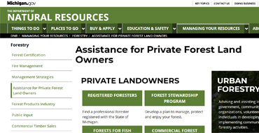 Assistance for Private Forest Land Owners